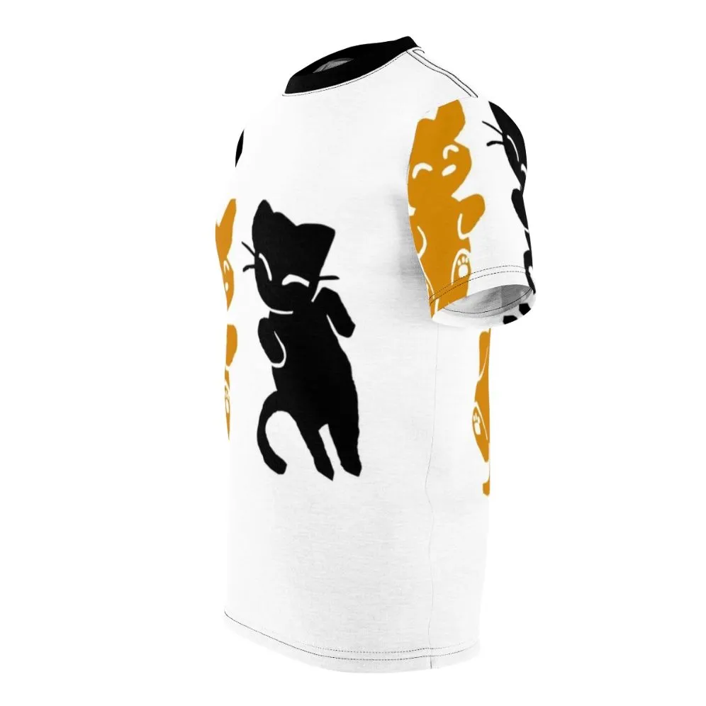 Adorable Cat and Dog Graphic T-shirt for Pet Lovers