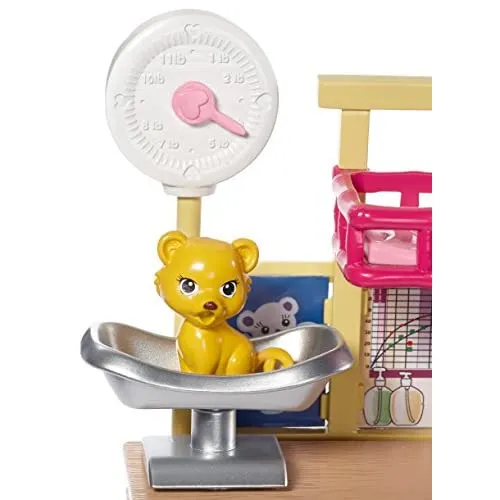 Barbie Doll Zoo Doctor Play Set with Two Patients