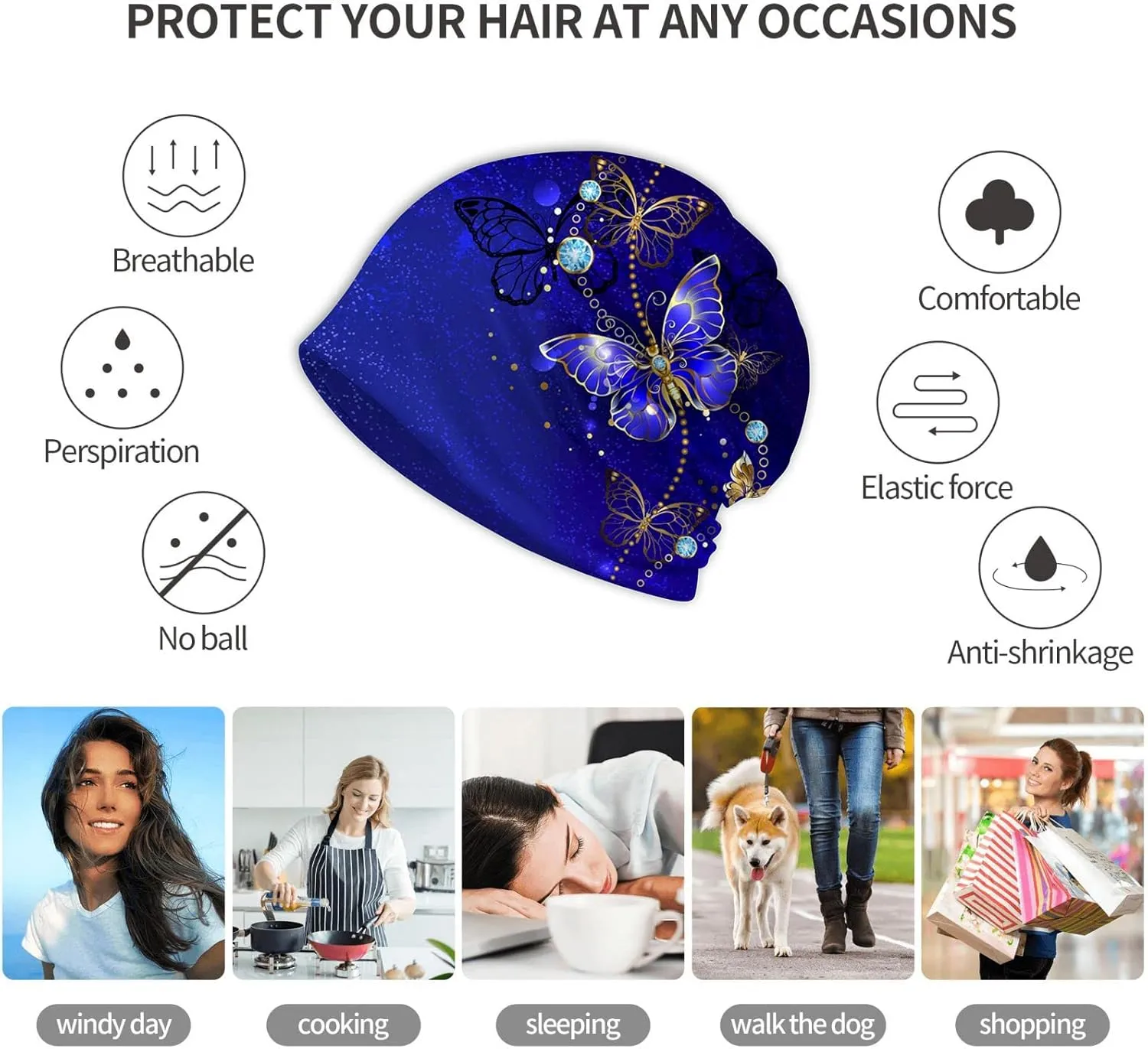 Beanie Chemo Hat Cancer Headwear Skull Hat Knitted Hat Scarf Nightcap Skull Cap for Women Men