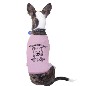 Bearry Christmas Bear Pets Pink Shirt