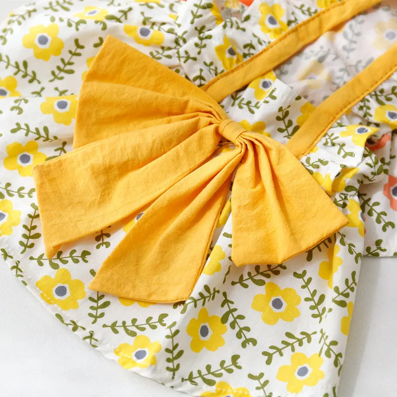 Big Bow Flower Pet Dress