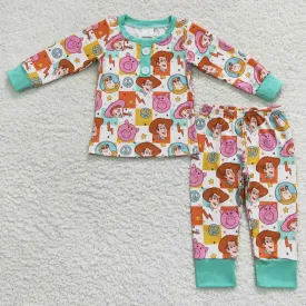 Boutique Boys Pajamas Long Sleeve Fall Kids Sibling Pajamas Sleepwear BLP0308
