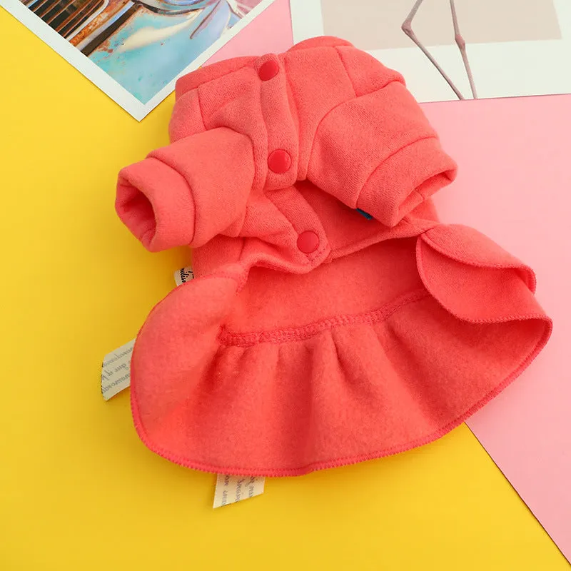 Bow Letter Print Pet Dress
