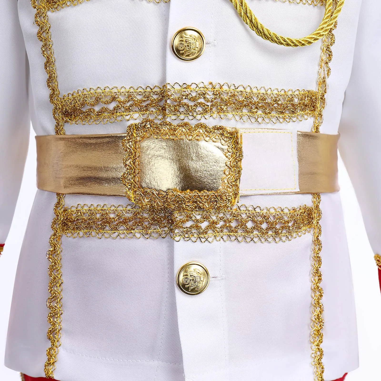 Boys Prince Charming Costume Medieval Royal Prince Outfit Prince Dress Up Costume for Toddler Kids Boys Halloween Christmas Birthday Party Cosplay Prince Costumes with King Crown Red 4PCS 3-4 Years