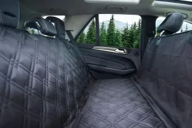 Bulldogology Dog Car Seat Cover for Back Seat 58"x56" Waterproof Dog Car Seat Cover SUV - Car Seat Cover for Dogs - Back Seat Protector for Dog - Dog Hammock for Car, Dog Seat Cover for Truck (Large)