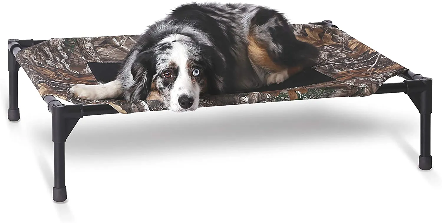 Camo Pet Cot - 200lb Capacity - K&H Pet Products RealTree Original Pet Cot