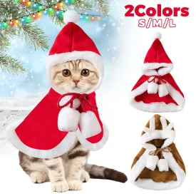 Cat Christmas Outfits Dog Cat Santa Claus Outfit