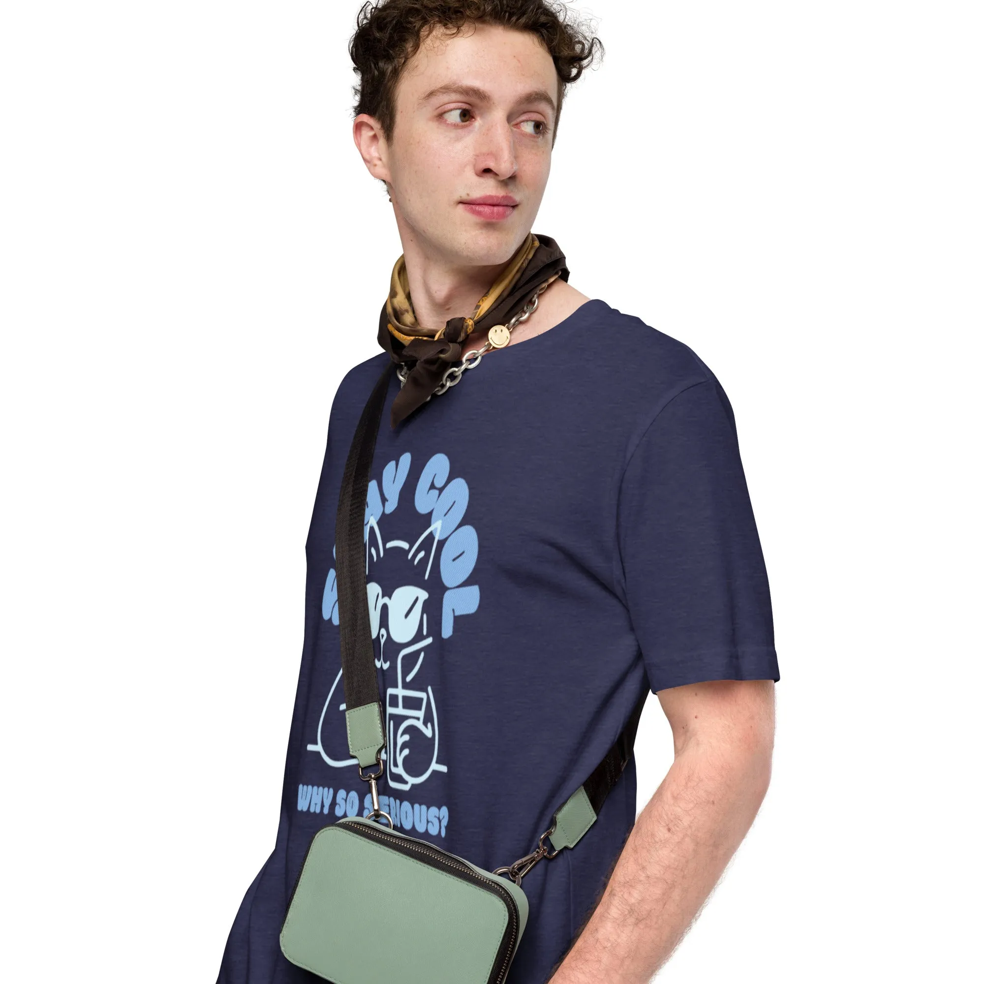Chill Cat T-Shirt | Funny 'Why So Serious?' Cool Cat Graphic for Pet Lovers & Casual Wear
