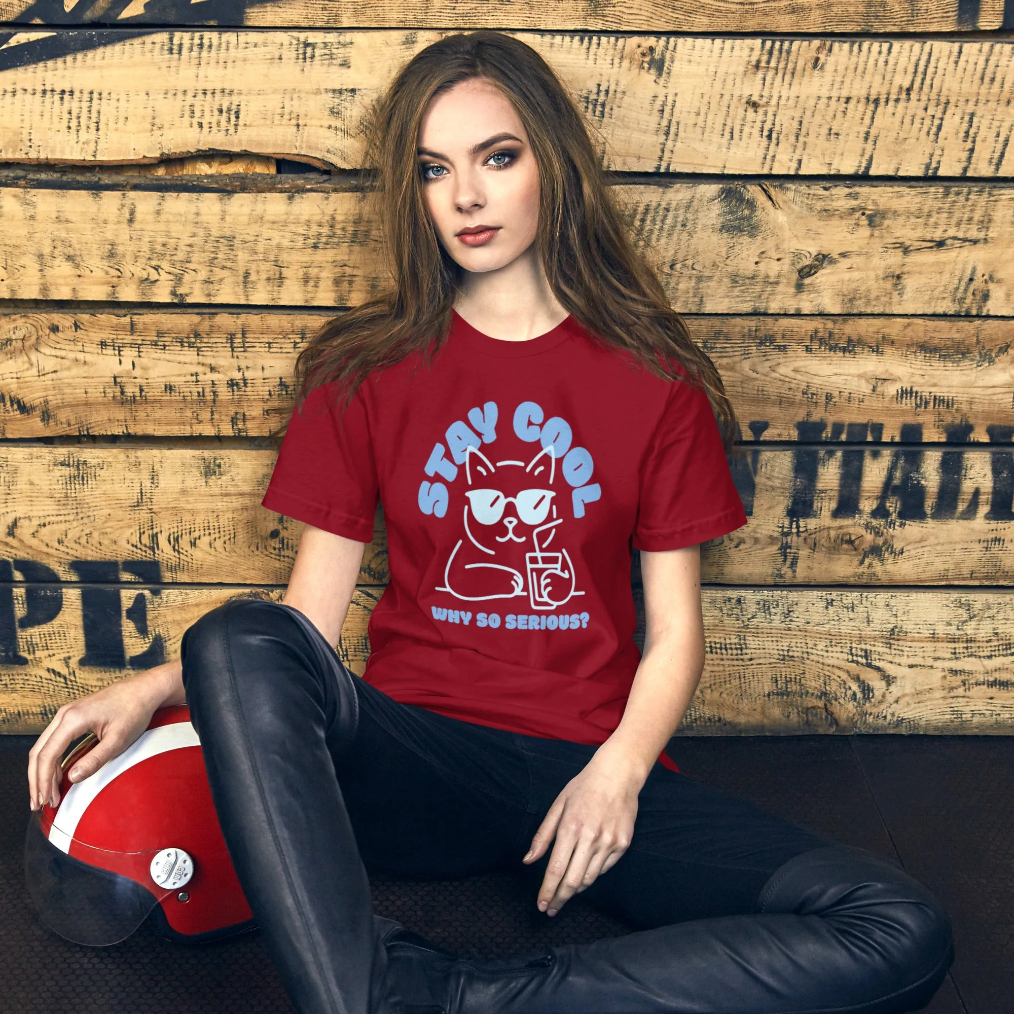 Chill Cat T-Shirt | Funny 'Why So Serious?' Cool Cat Graphic for Pet Lovers & Casual Wear