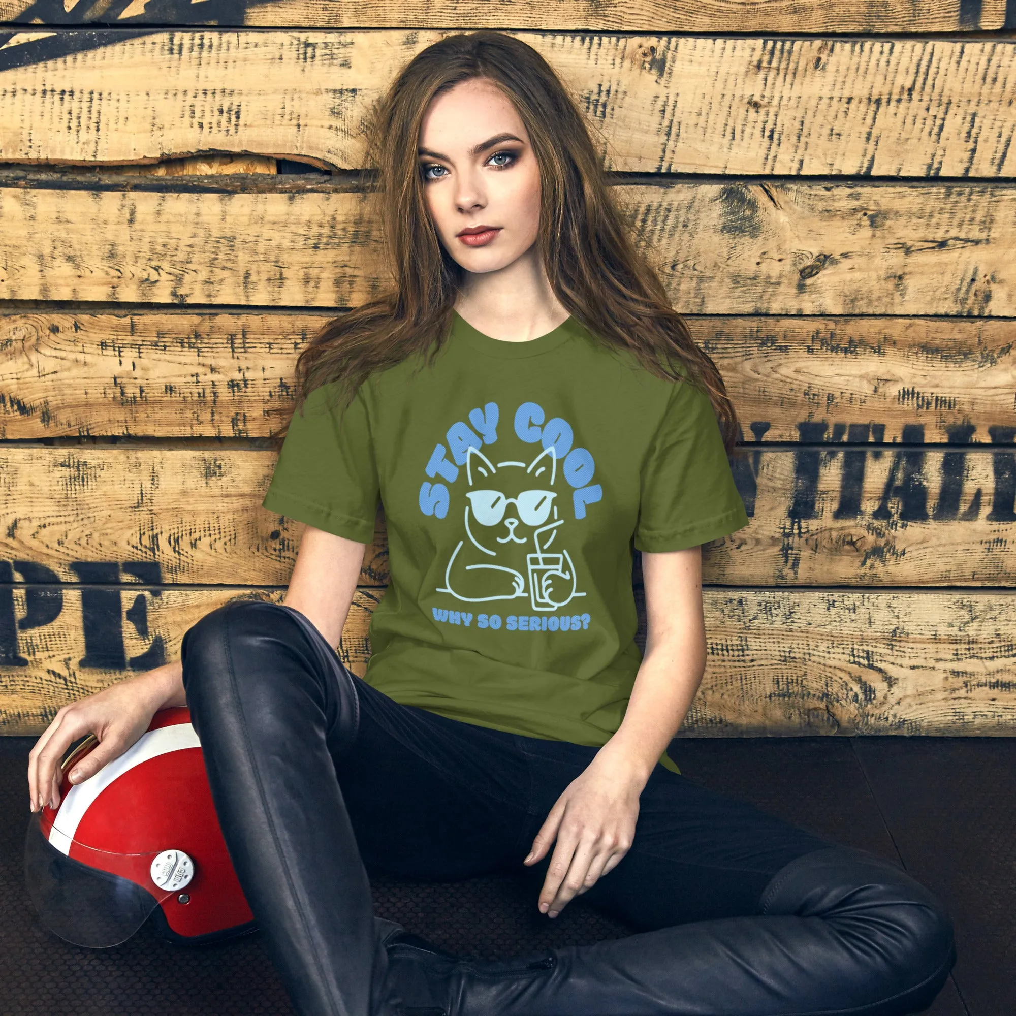 Chill Cat T-Shirt | Funny 'Why So Serious?' Cool Cat Graphic for Pet Lovers & Casual Wear