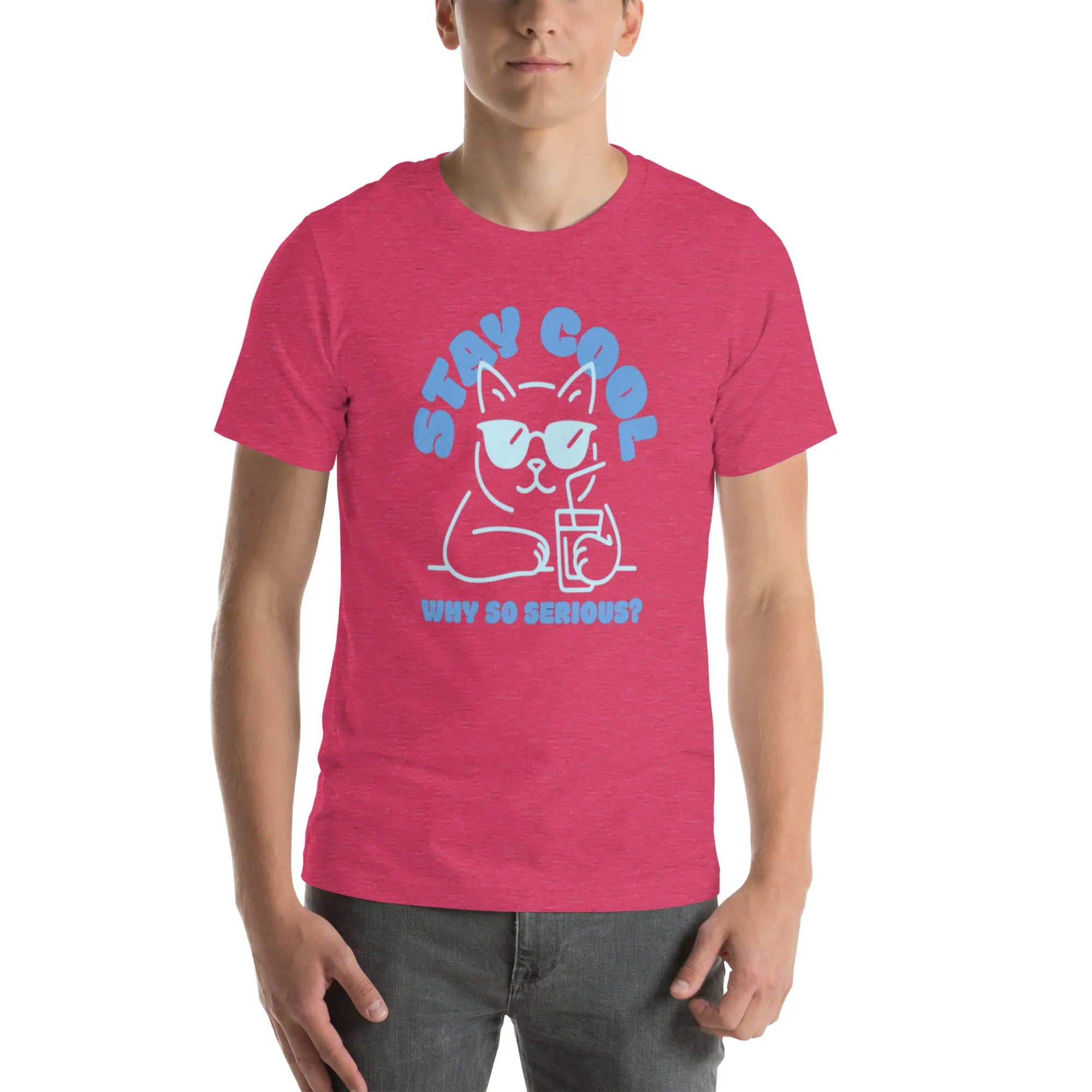 Chill Cat T-Shirt | Funny 'Why So Serious?' Cool Cat Graphic for Pet Lovers & Casual Wear