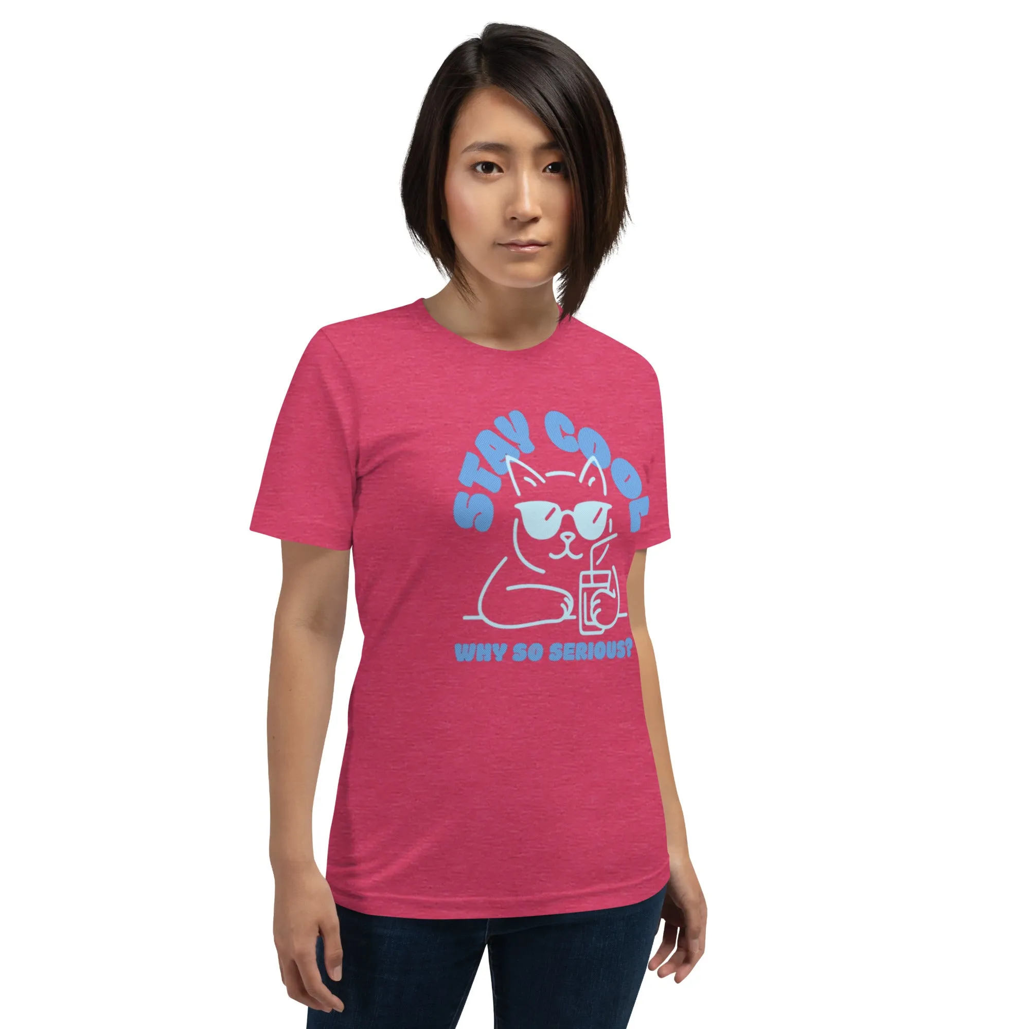 Chill Cat T-Shirt | Funny 'Why So Serious?' Cool Cat Graphic for Pet Lovers & Casual Wear