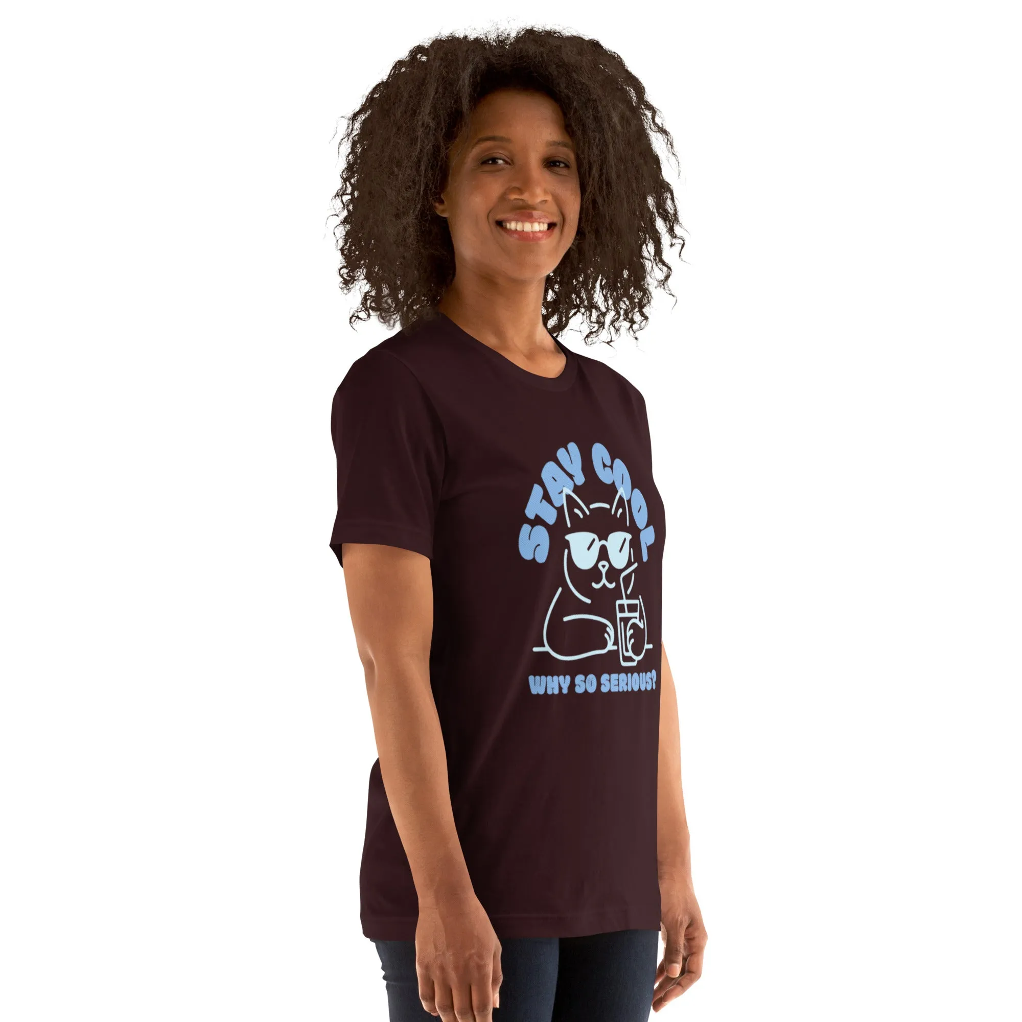 Chill Cat T-Shirt | Funny 'Why So Serious?' Cool Cat Graphic for Pet Lovers & Casual Wear