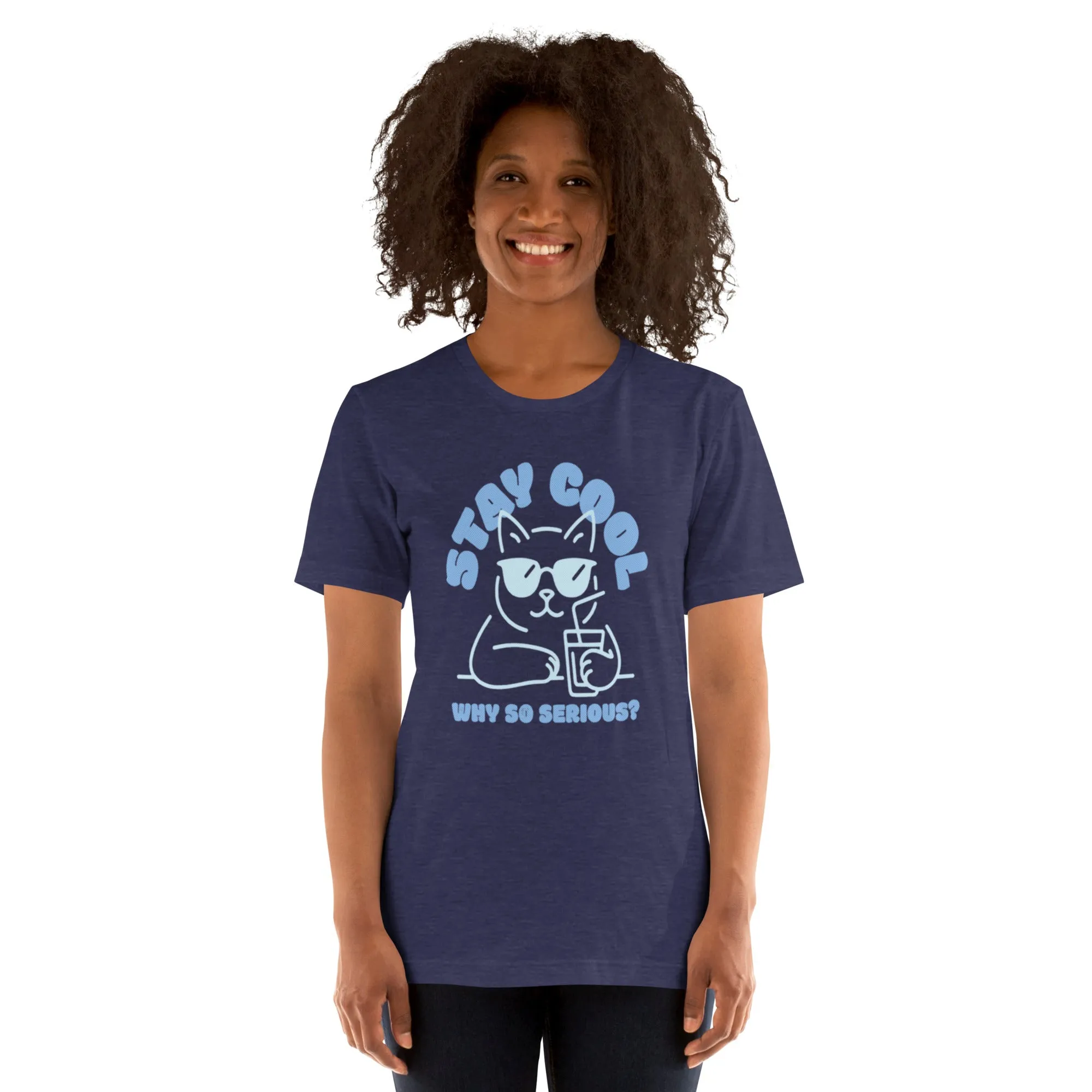 Chill Cat T-Shirt | Funny 'Why So Serious?' Cool Cat Graphic for Pet Lovers & Casual Wear