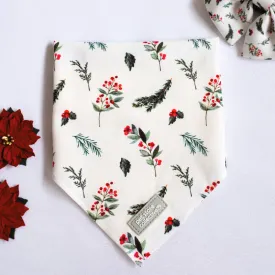 Christmas Mistletoe Bandana & Bow Tie Set for Pets