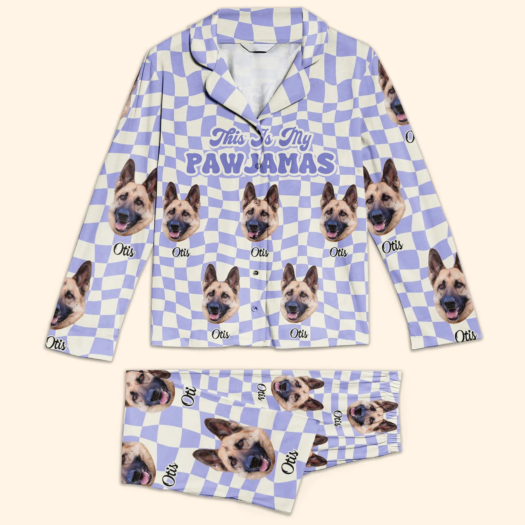 Custom Pet Face - Pawjamas - Personalized Photo Women's Pajamas Set