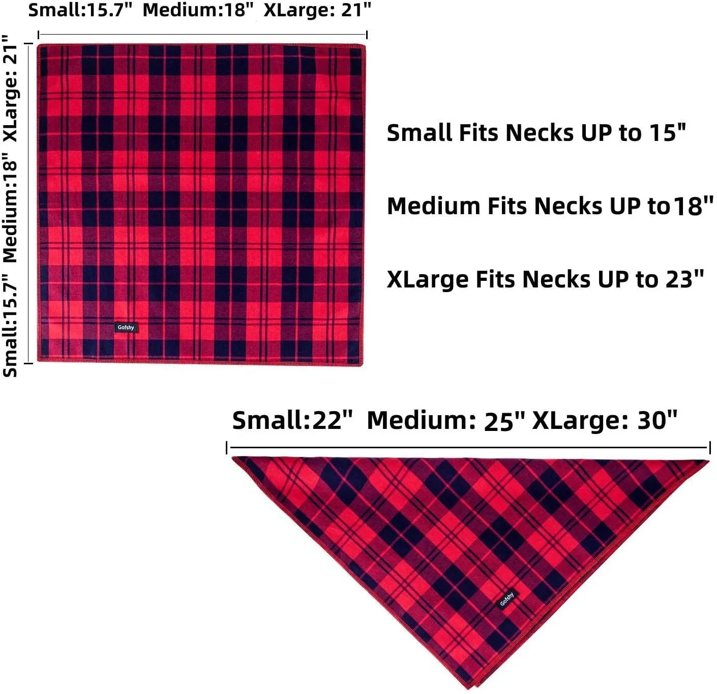 Dog Bandanas-5PCS Birthday Gift Puppy Bandana Vibrant Color Plaid Printing Adjustable Scarf Bib Handkerchief Accessories for Medium Large Dog Pet