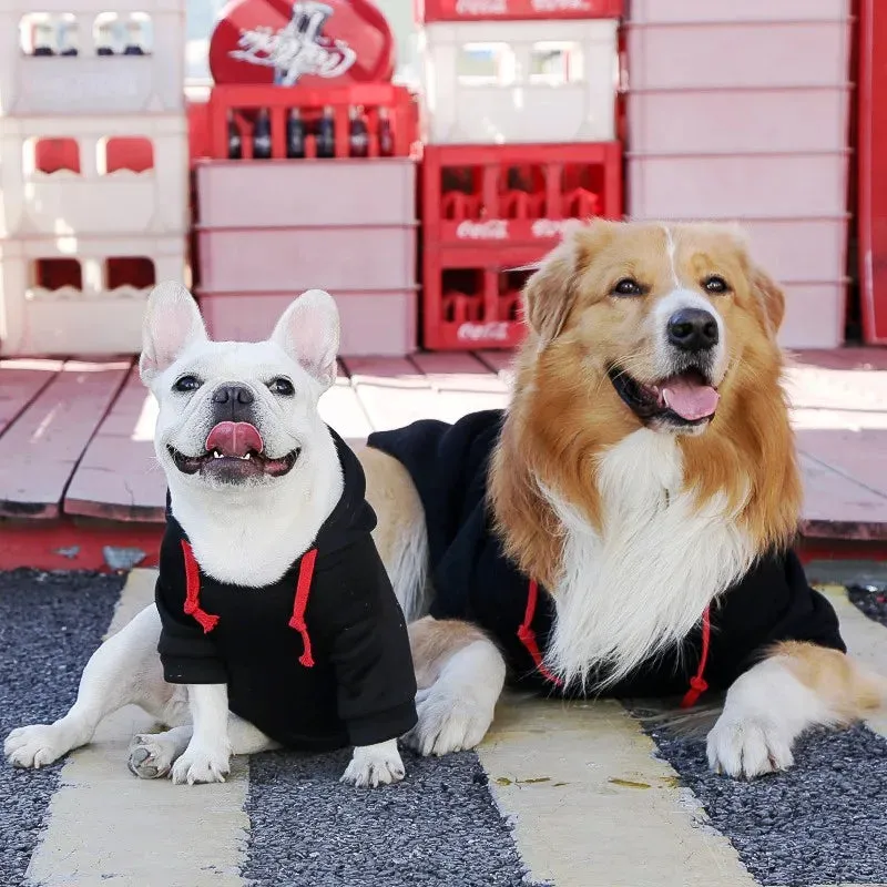 Dog Clothes For Winter Warm Pet Dog Clothes for Large Dogs Fashion Puppy Sweaters Cute Print Cat Hoodies Soft Pet Kitten Outfits Bulldog Clothes