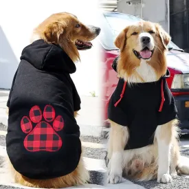 Dog Clothes For Winter Warm Pet Dog Clothes for Large Dogs Fashion Puppy Sweaters Cute Print Cat Hoodies Soft Pet Kitten Outfits Bulldog Clothes
