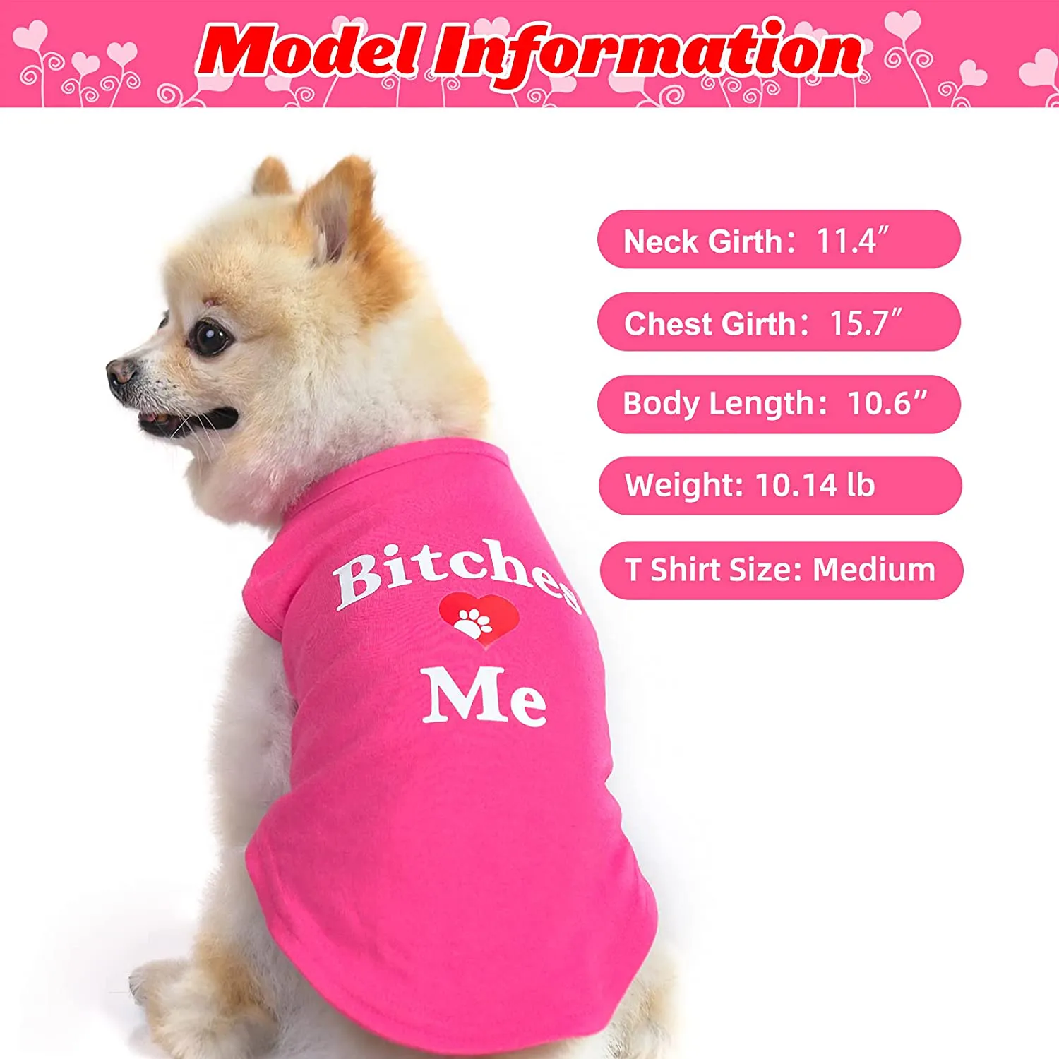 Dog T Shirts Pet Summer Vests I Love My Mom Dog Clothes with Fashion Printing 2 Pack