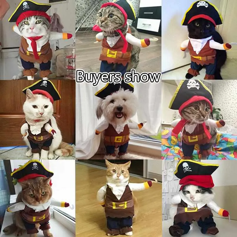 Funny Cat/Dog Pirate Clothes