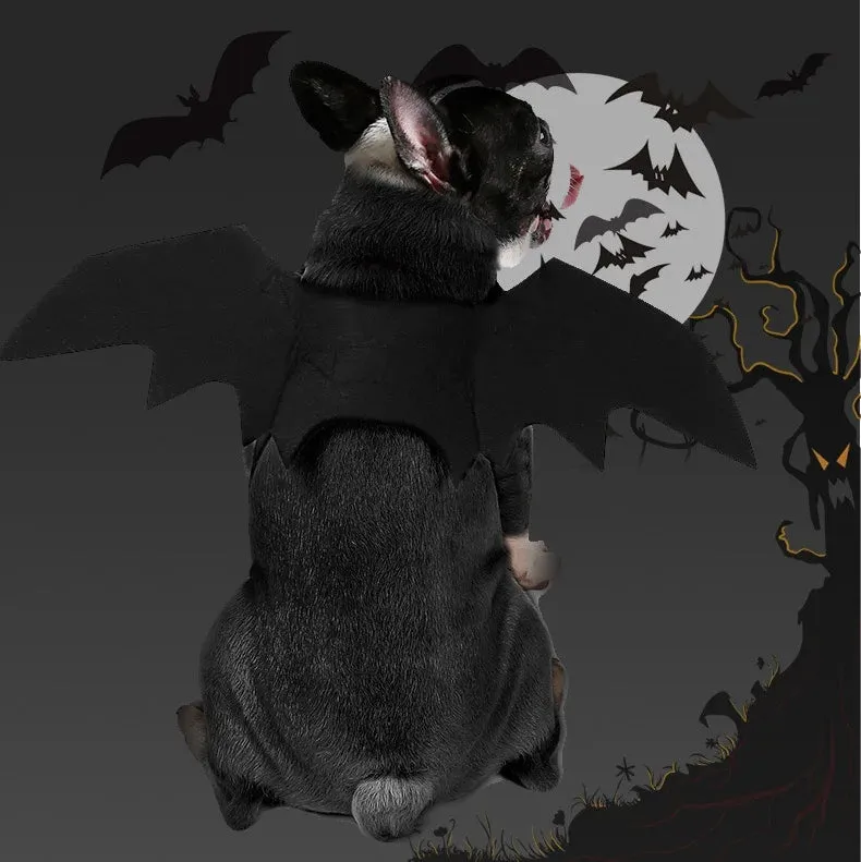 Funny Halloween Dog Clothes - Bat Wings Cosplay Costumes, Dog Costumes for Small Dogs, Cat Costumes, Dog Halloween Costume