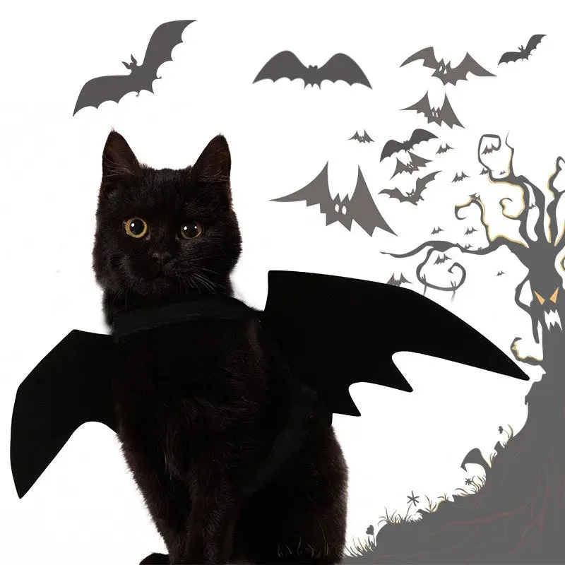 Funny Halloween Dog Clothes - Bat Wings Cosplay Costumes, Dog Costumes for Small Dogs, Cat Costumes, Dog Halloween Costume