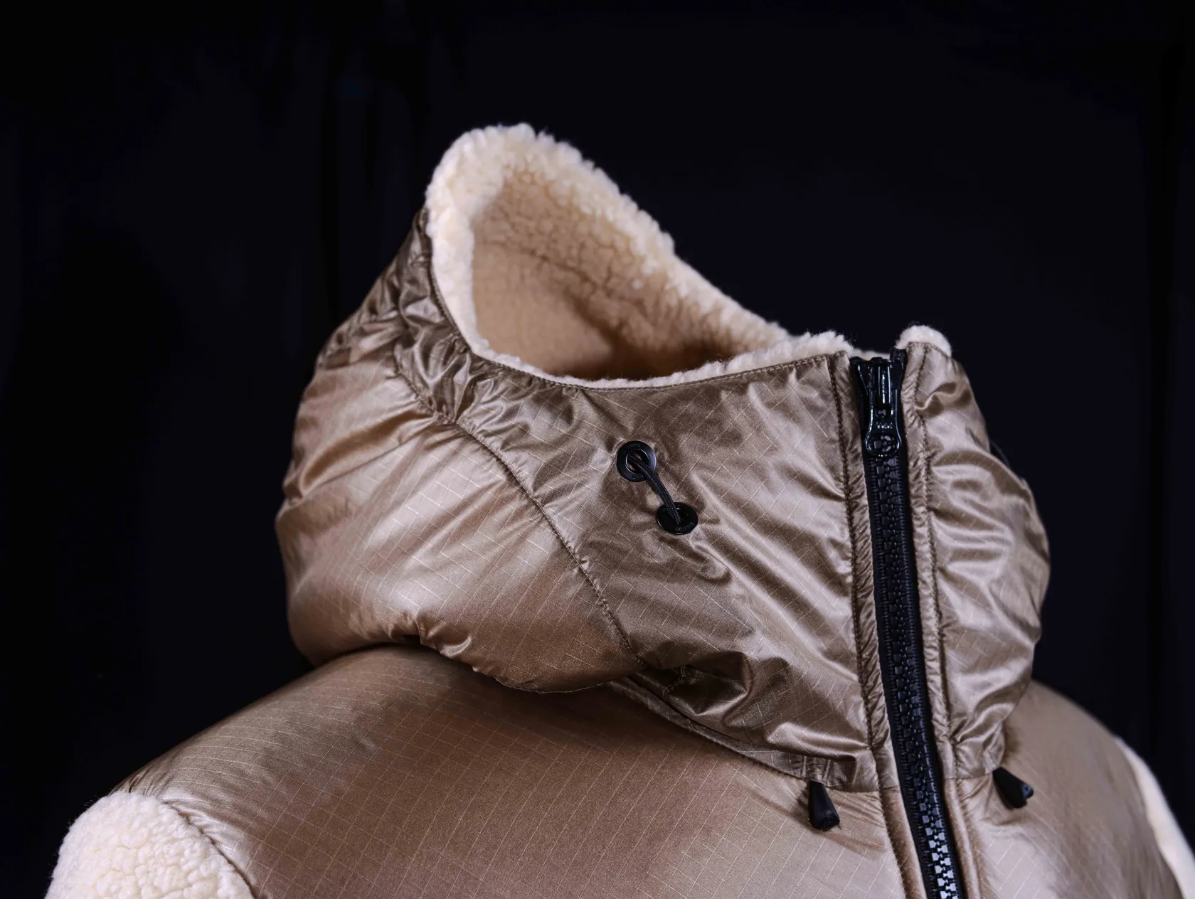 Gold Pertex Hooded Jogger