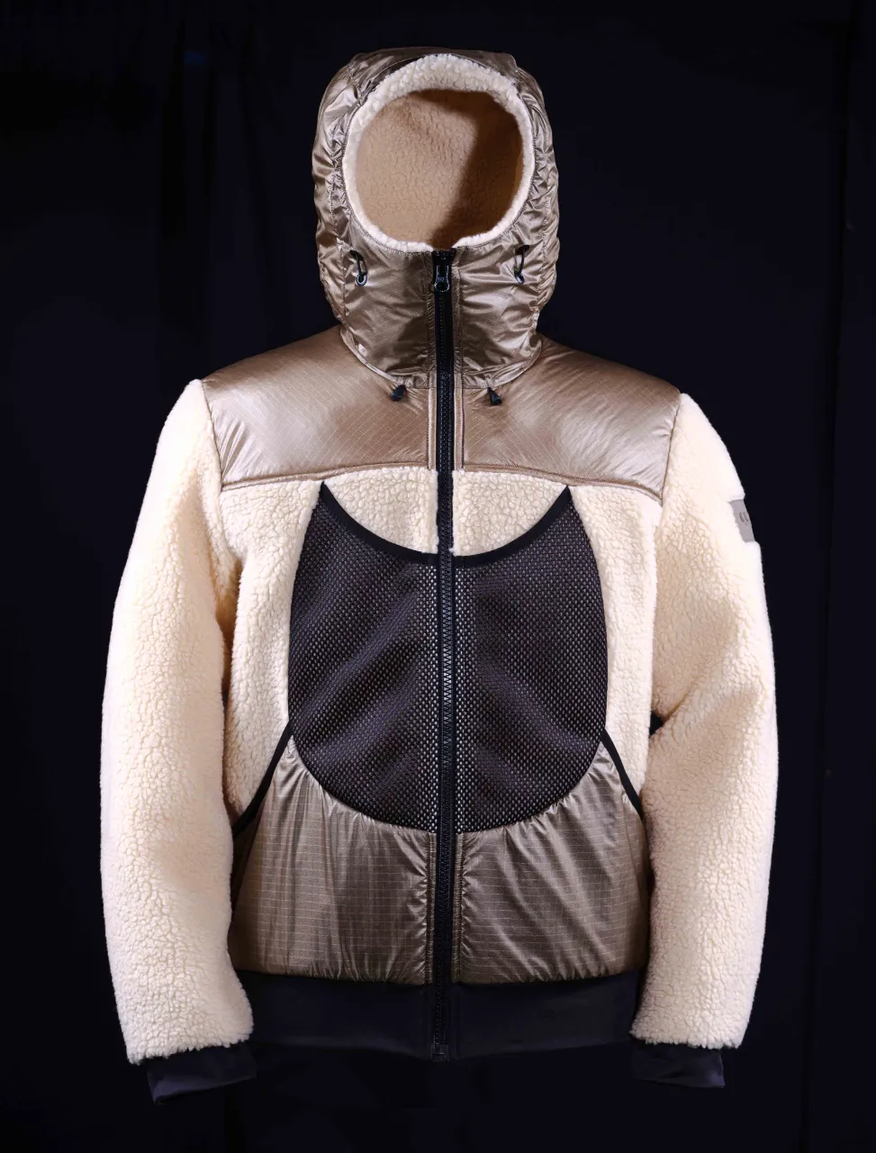 Gold Pertex Hooded Jogger