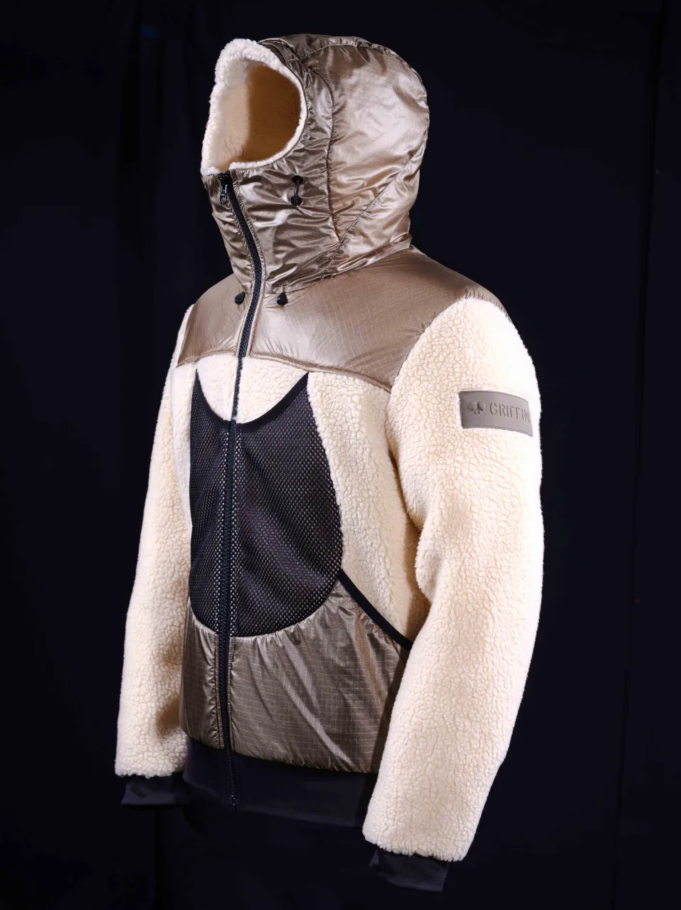 Gold Pertex Hooded Jogger