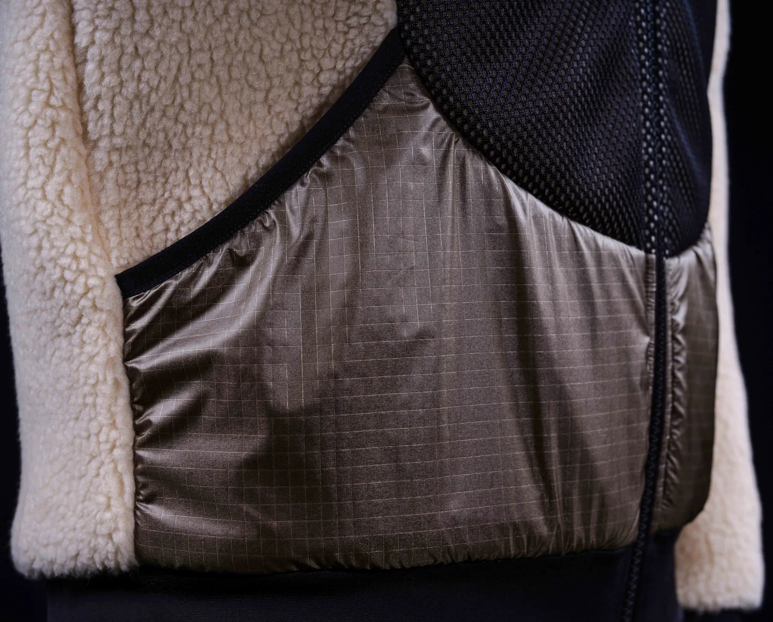 Gold Pertex Hooded Jogger