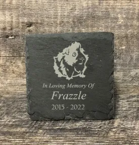 Guinea Pig Grave Marker Memorial Stone Pet Memory Stone Pet Loss Gift Remembrance Stone Memorial Plaque Slate Personalized Custom Engraved
