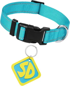 Halloween Dog Costumes, SD Tags With Nylon Adjustable Reflective Collar, SD Collar Tags for Large Small Medium Big Extra Large XS XL XXL Pet Puppy, Halloween Decorations (S)