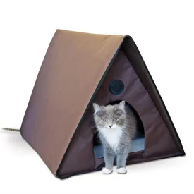 Heated Outdoor Cat House Shelter Waterproof Weather Resistant