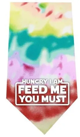 Hungry I Am Screen Print Bandana Tie Dye