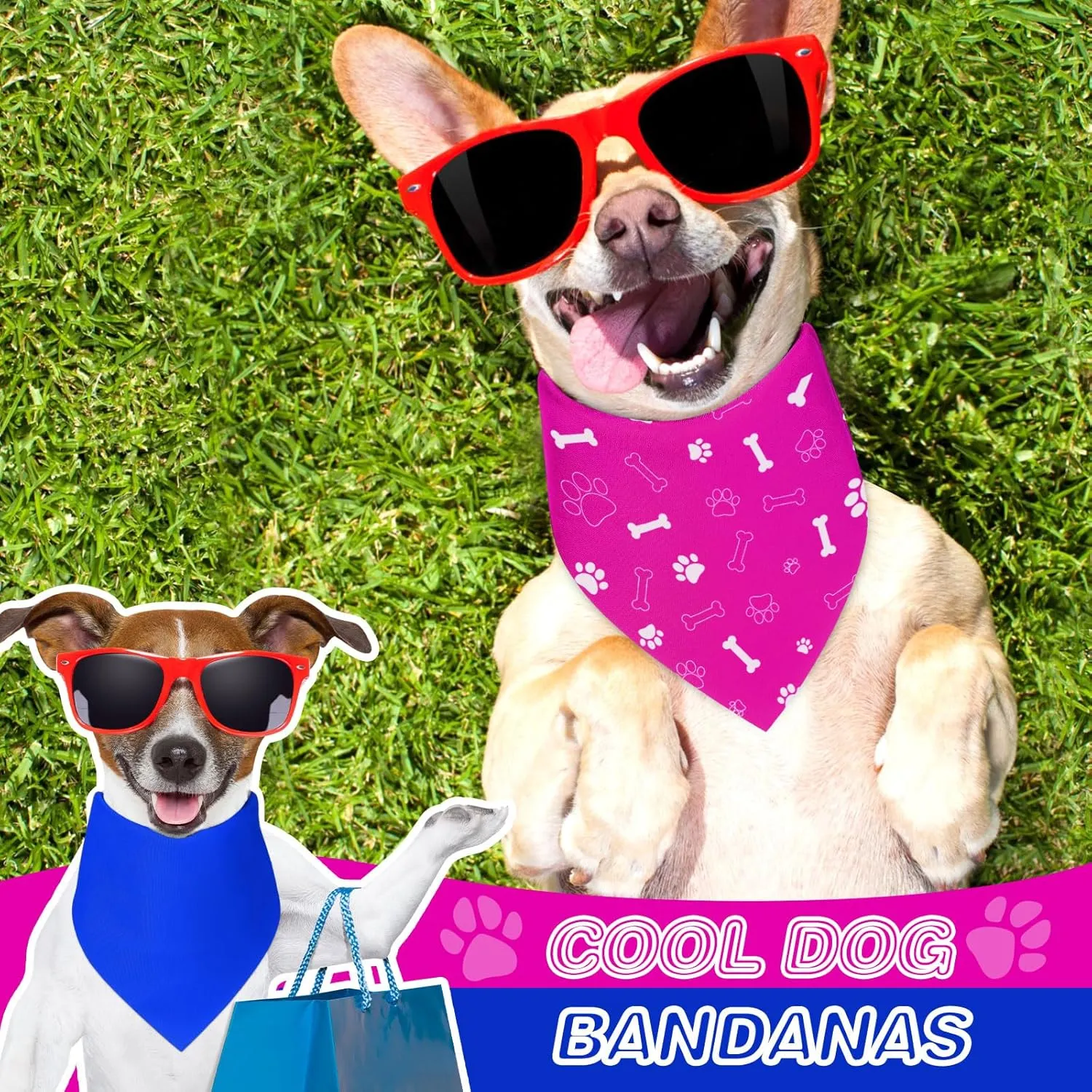 Kacctyen 100 Pieces Dog Bandanas Bulk Plain Blank Heat Transfer Triangle Dog Bibs Washable Adjustable DIY Bandanas Puppy Cat Pets(31.5 x 21.65 x 21.65 Inch)