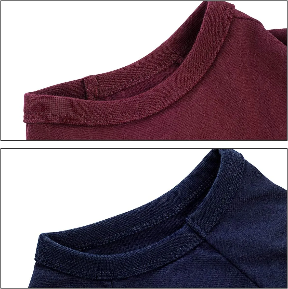 Koneseve Dog Shirts Soft Cotton Dog Clothes Stretchy T-Shirt for Small Medium Large Dogs Cat Shirt Breathable Puppy Outfit Kitten Apparel Pet Pullover Tee Blank Basic Sweatshirt 2-Pack Blue & Red S