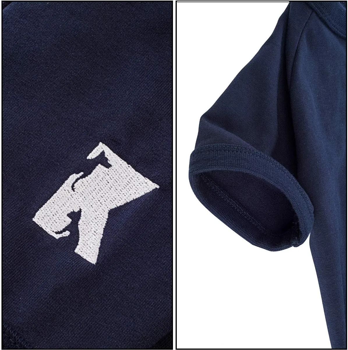 Koneseve Dog Shirts Soft Cotton Dog Clothes Stretchy T-Shirt for Small Medium Large Dogs Cat Shirt Breathable Puppy Outfit Kitten Apparel Pet Pullover Tee Blank Basic Sweatshirt 2-Pack Blue & Red S