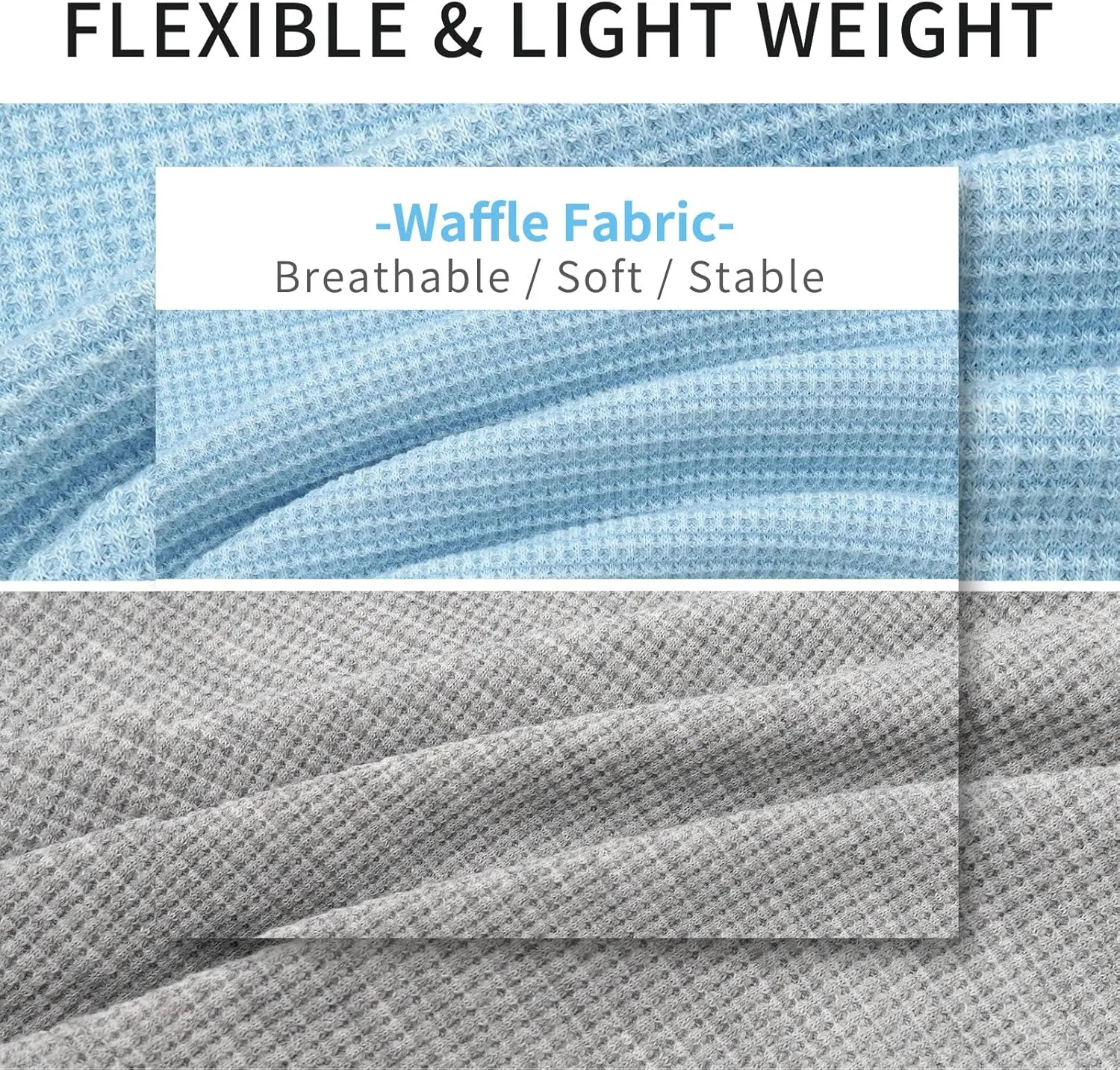 KYEESE 2Pack Dog Shirts Waffle for Small Dogs Stretchy Pet T-Shirts Lightweight Dog Tank Top Sleeveless Dogs Vest Breathable, X-Large, Blue Grey