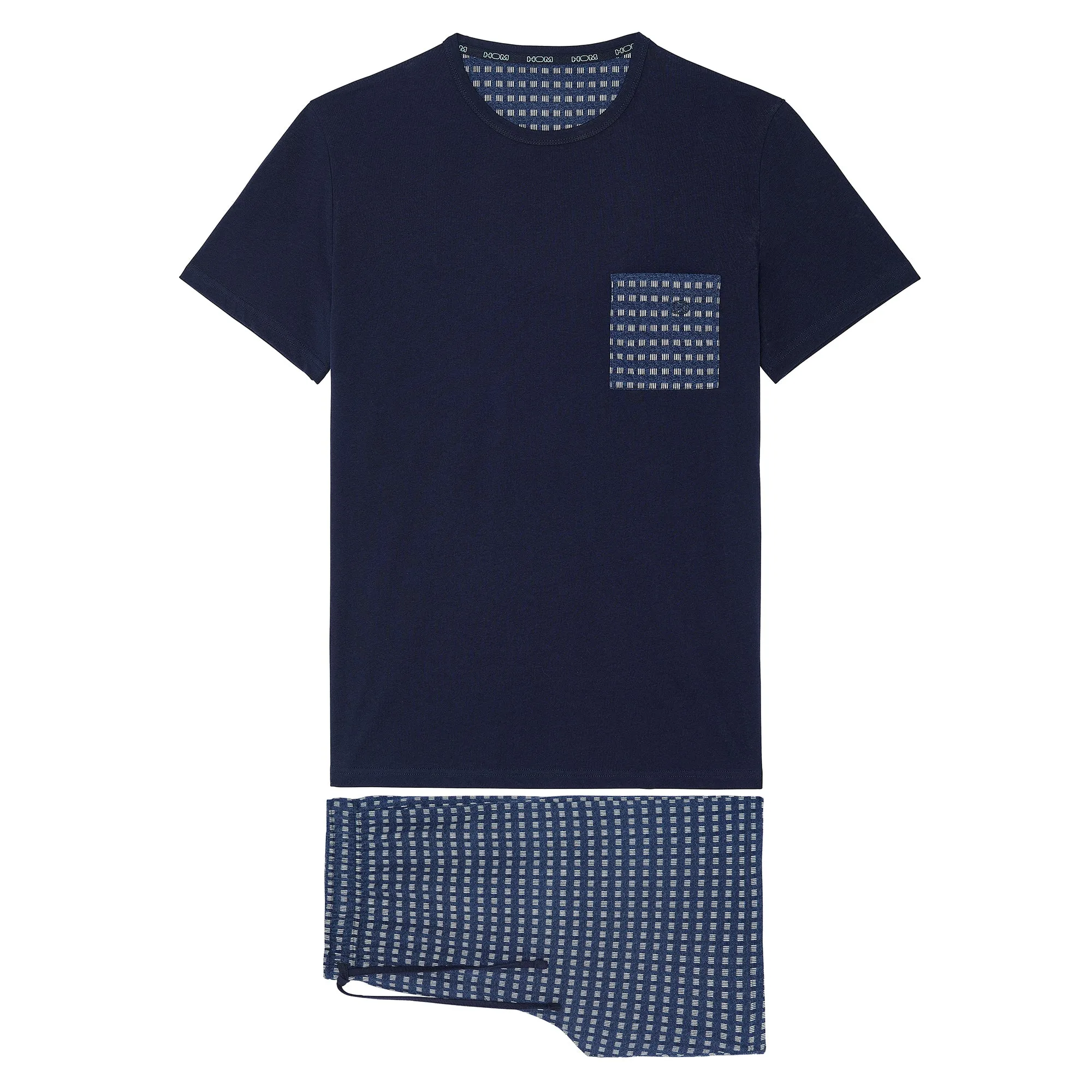Larry Short Sleepwear Set | Jeans Blue 402611-0054