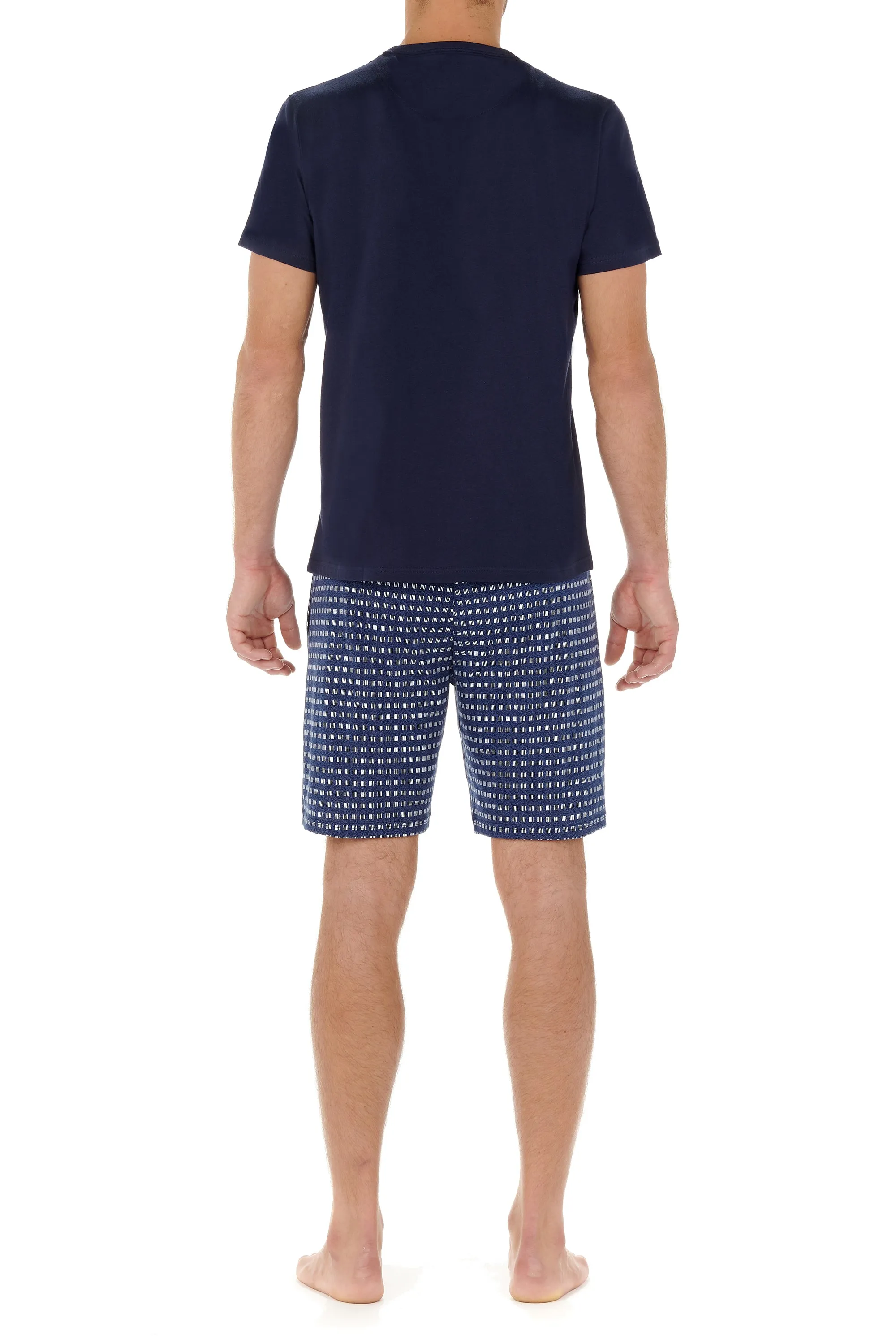 Larry Short Sleepwear Set | Jeans Blue 402611-0054