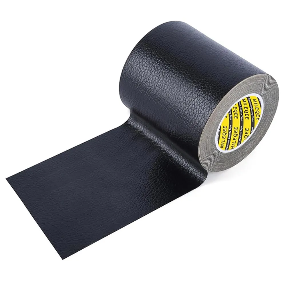 Leather Repair Patch, Repairing Sofas,3x197in, Couches, Clothes Repair Anti Scratch Waterproof Black, Self-Adhesive Leather Tape with Fabric MeshCar Seats, First Aid Patch for Jackets