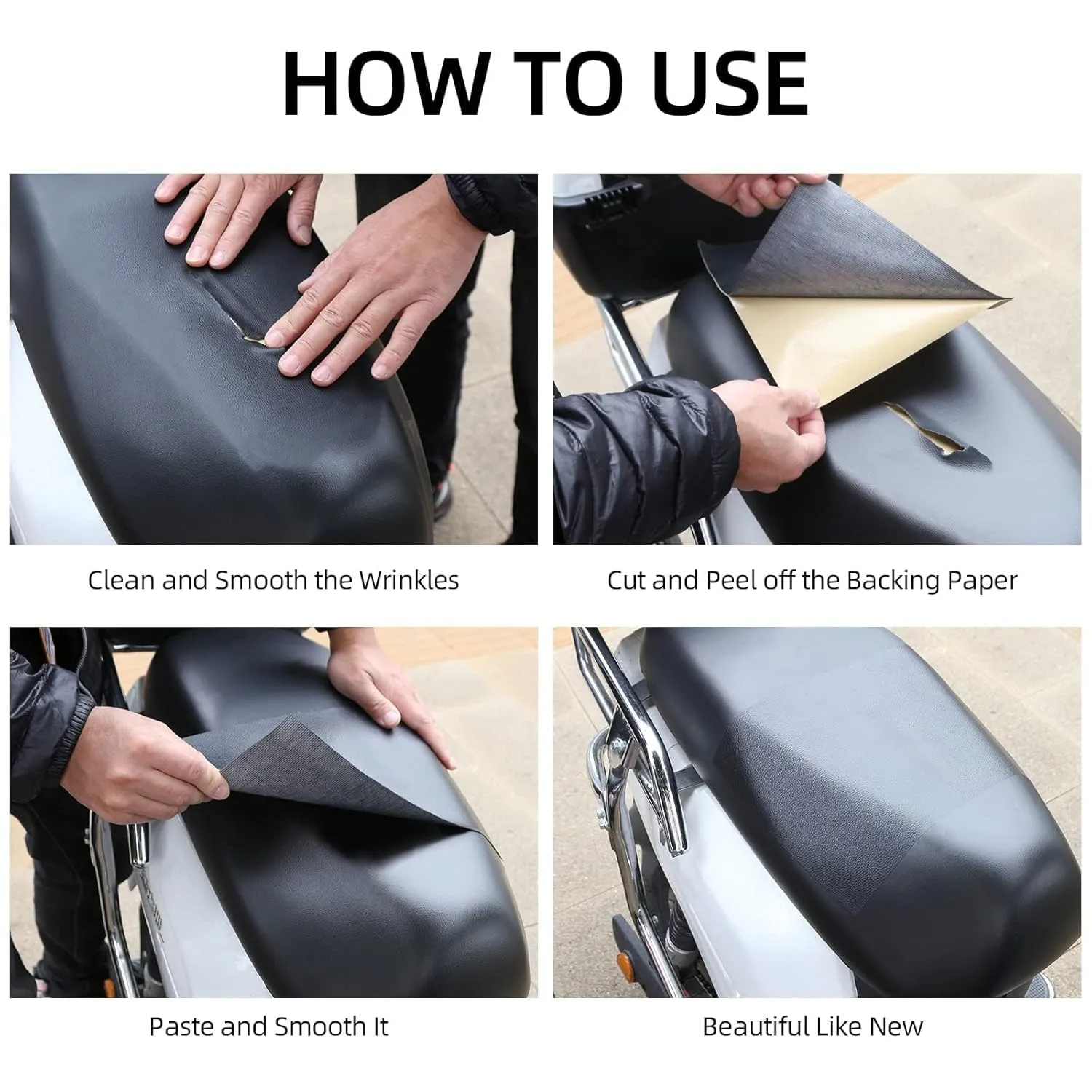Leather Repair Patch, Repairing Sofas,3x197in, Couches, Clothes Repair Anti Scratch Waterproof Black, Self-Adhesive Leather Tape with Fabric MeshCar Seats, First Aid Patch for Jackets