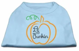 Lil Punkin Screen Print Dog Shirt Baby Blue XXL (18)