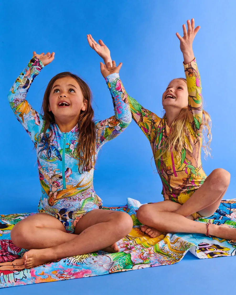 May Gibbs Sunrise Delight LS Bathers