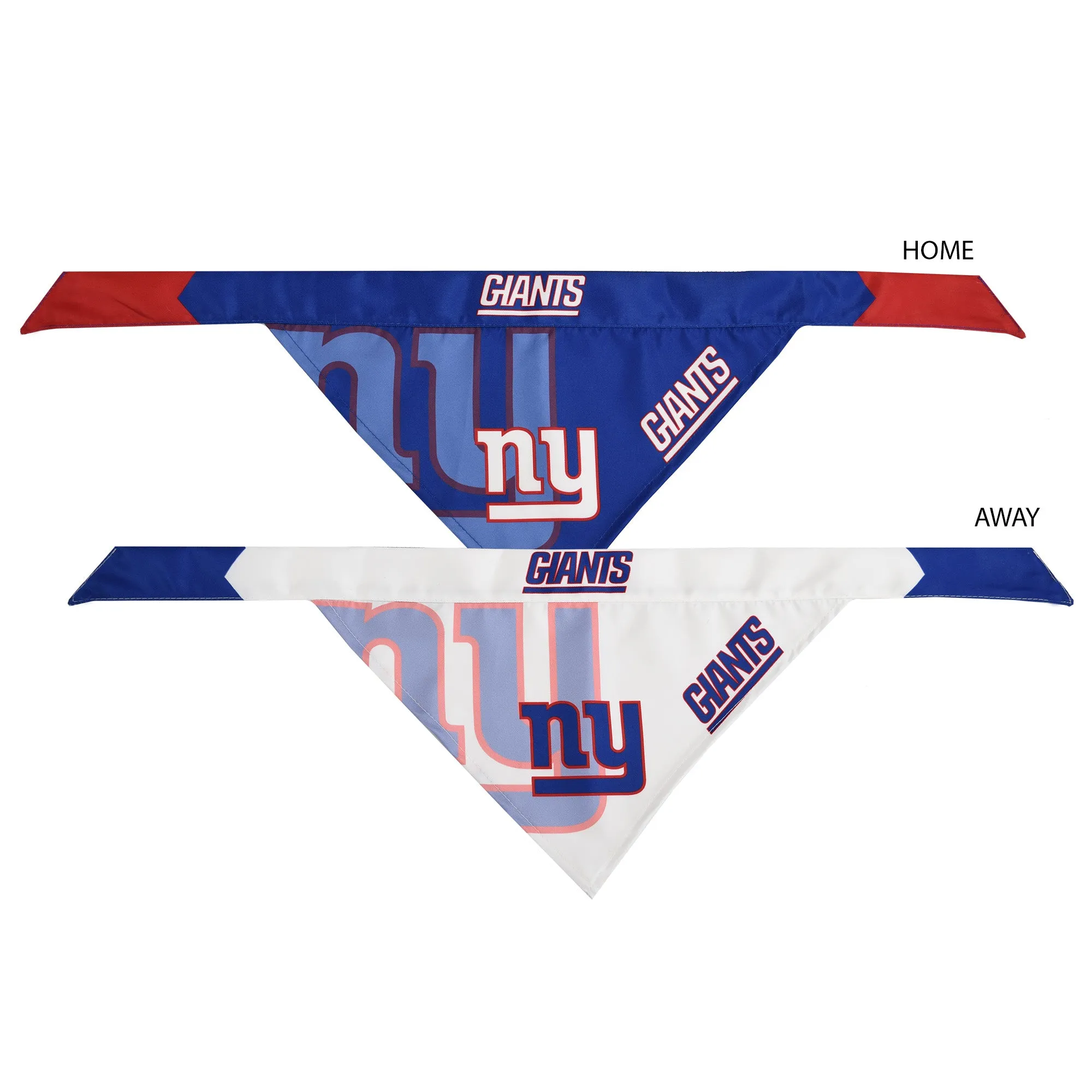 New York Giants Home and Away Pet Bandana Set