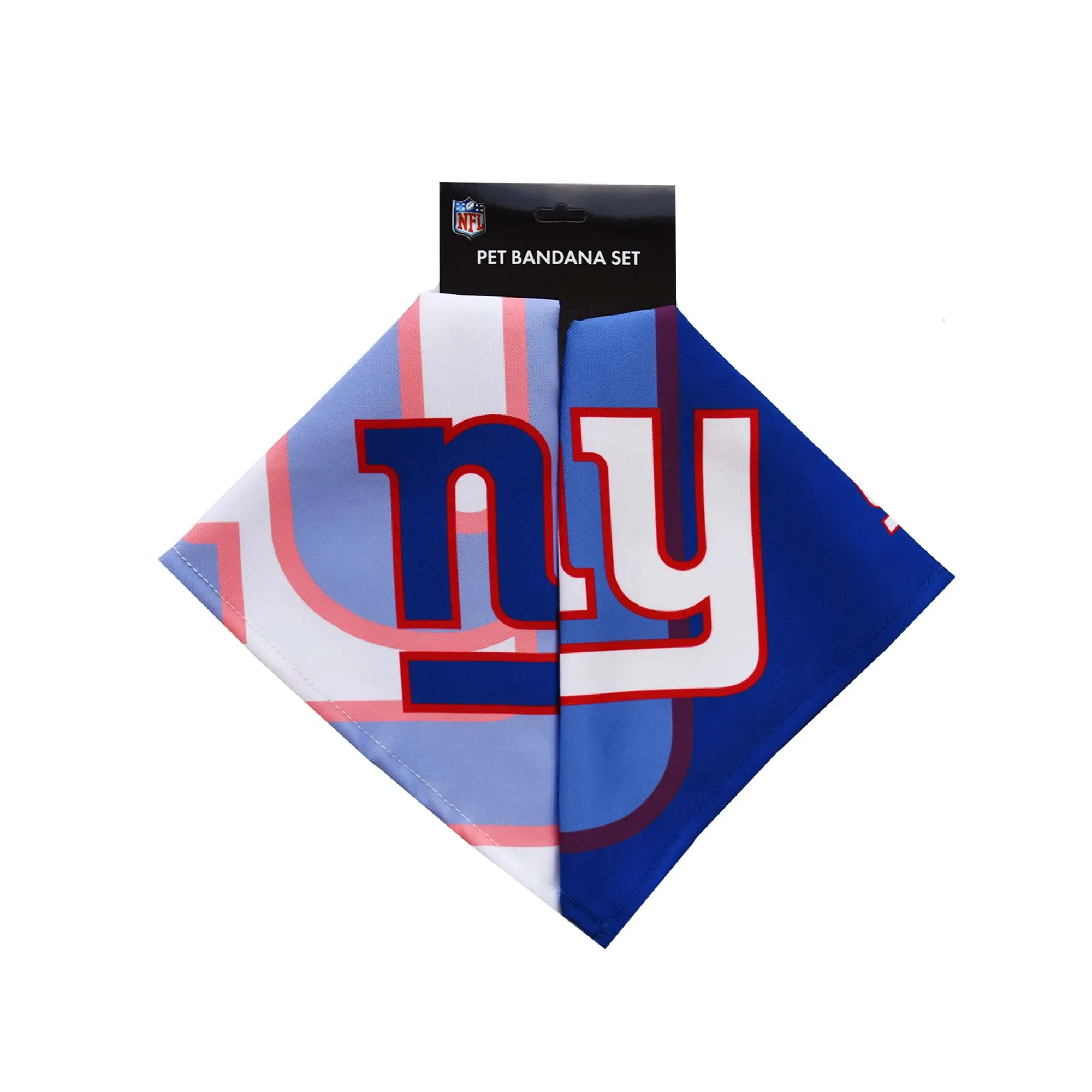 New York Giants Home and Away Pet Bandana Set