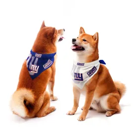 New York Giants Home and Away Pet Bandana Set