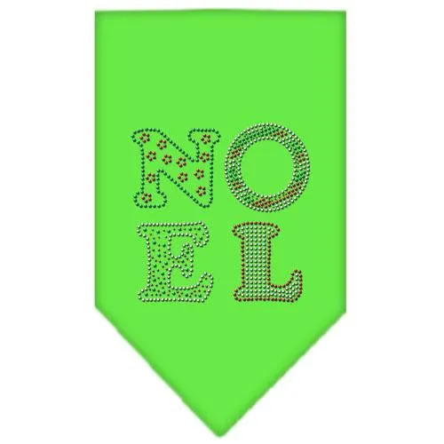 Noel Rhinestone Bandana Lime Green Large