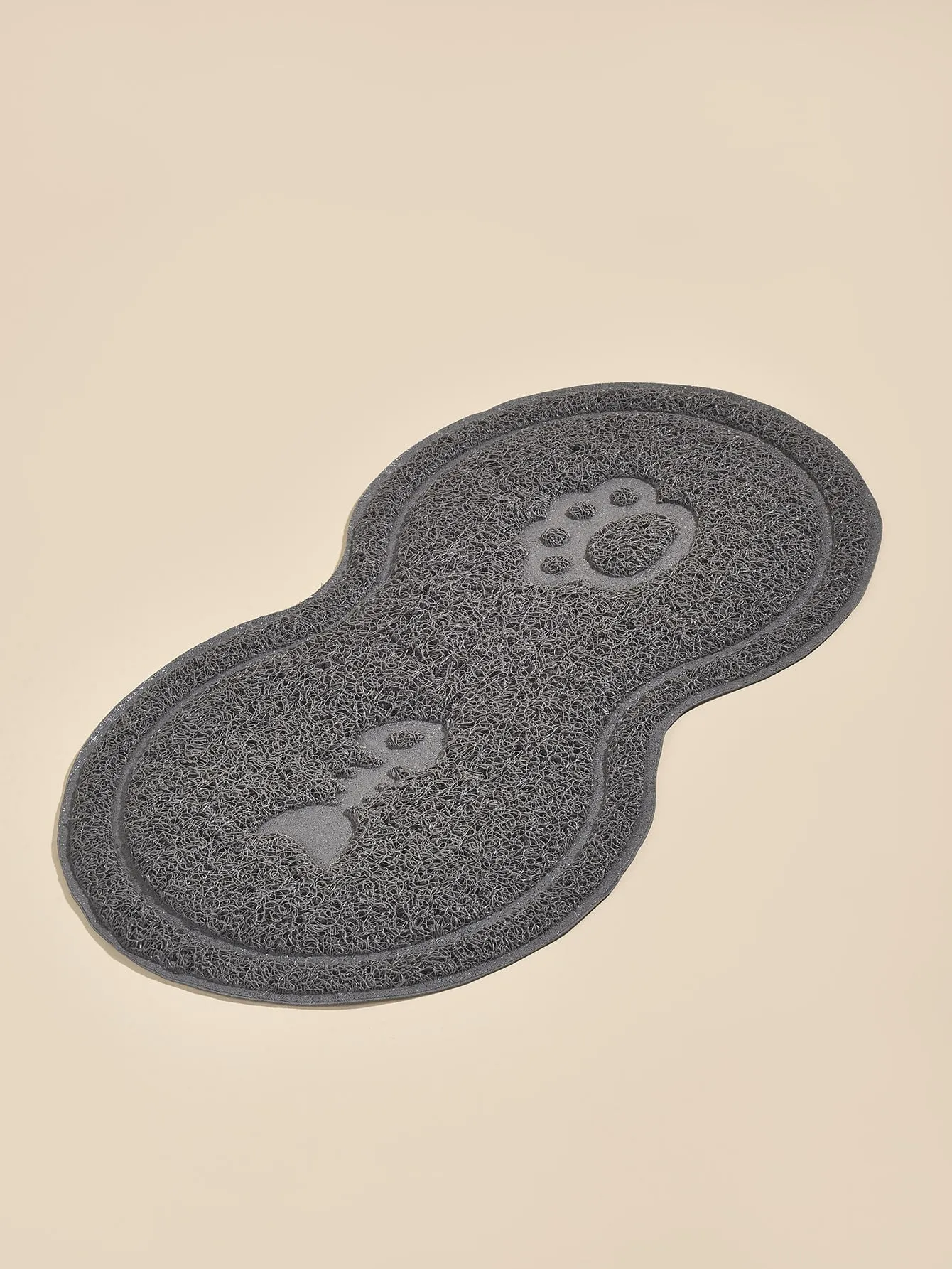 Paw Fish Bone Pattern Cat Litter Mat